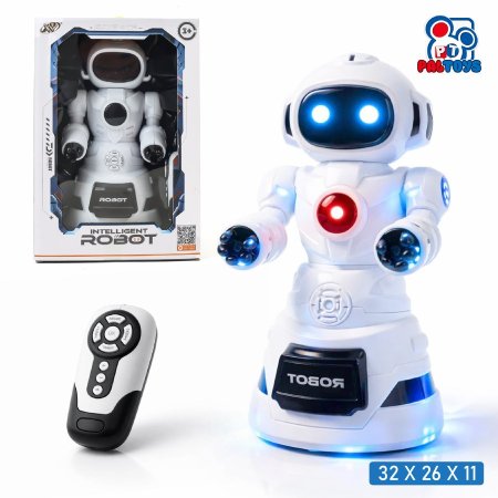 روبوت ذكي للأطفال ريموت كنترول مع حركة وصوت وإضاءة (Intelligent Robot)